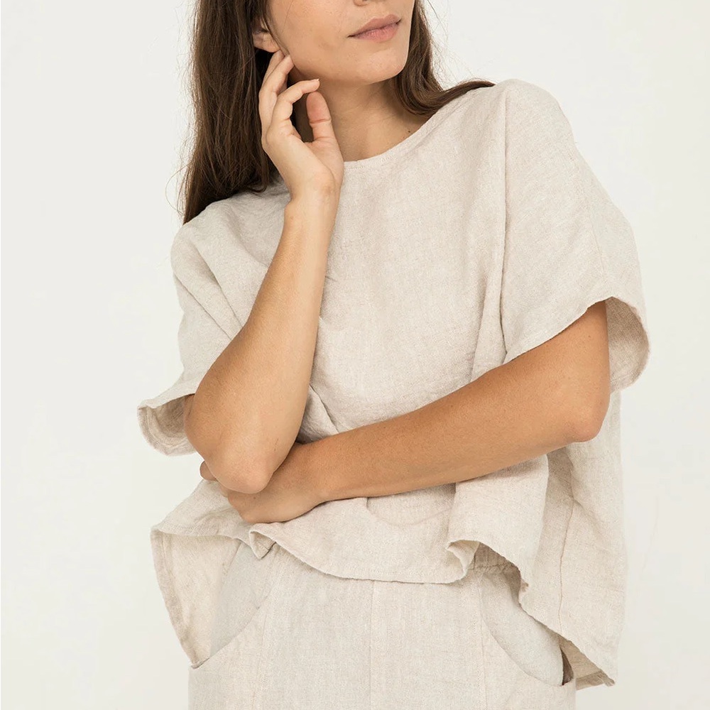 Elizabeth Suzann Linn Tee Midweight Linen